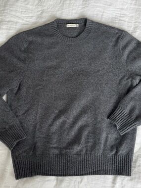 Suitsupply Grey Cashmere Crewneck